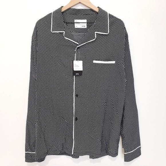 NEW!! EPTM SIZE XL The Perfect Example Drip Flame Black Polka Dot Shirt 8786 - Picture 1 of 11
